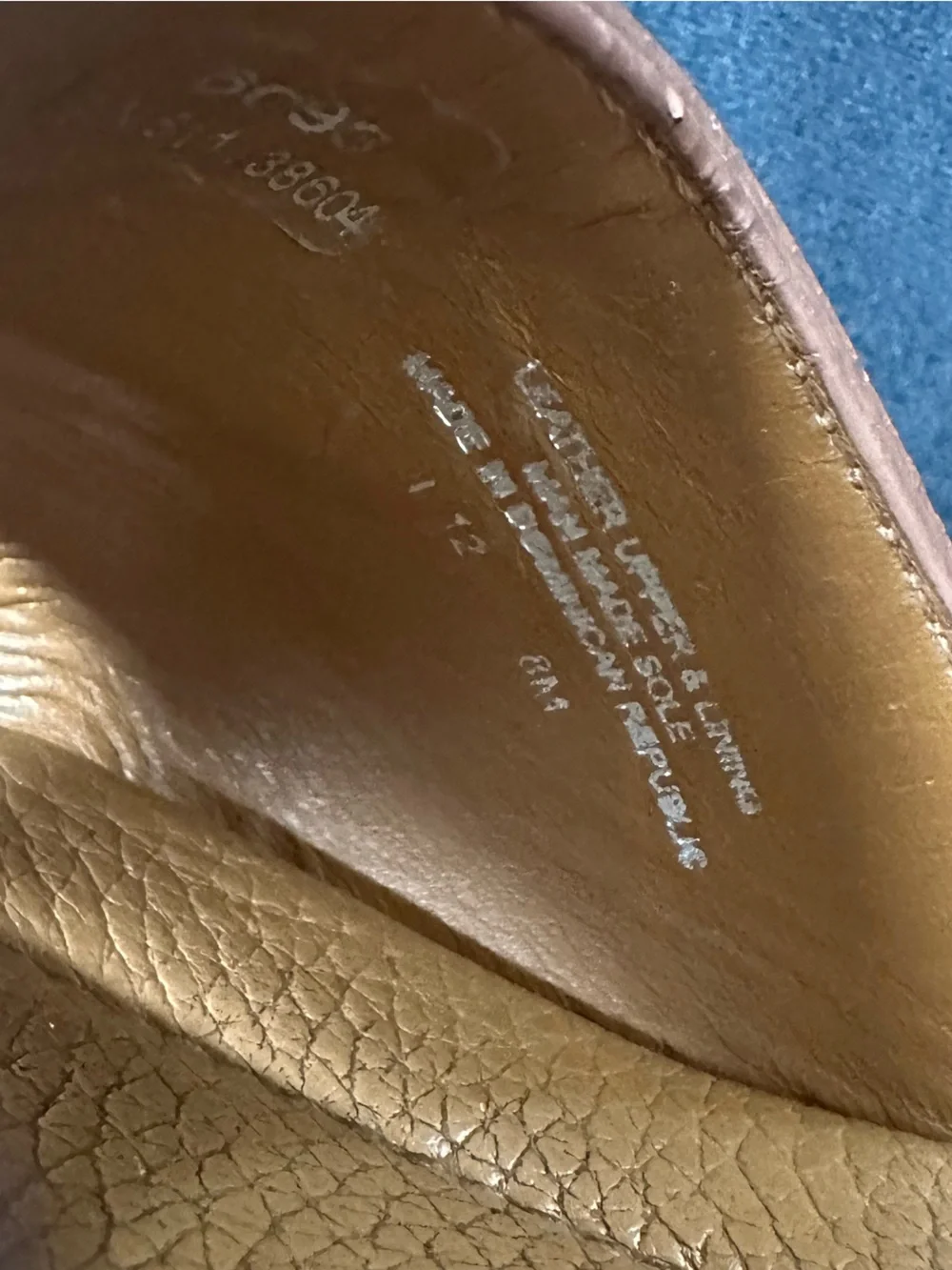 Tory Burch brown Tan Leather Brown Wedge Slide Mules with Gold Logo 8 sandals